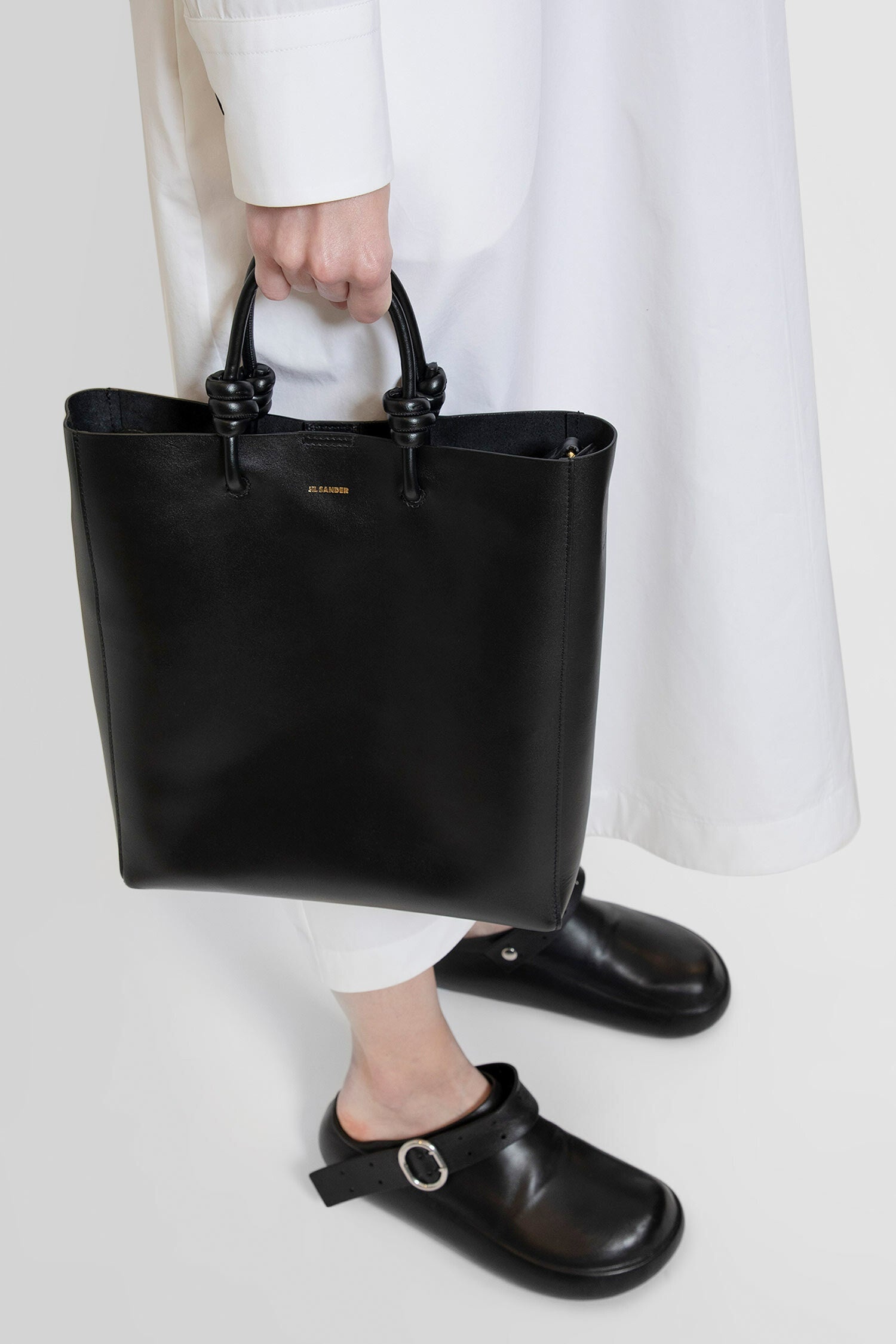 JIL SANDER WOMAN BLACK TOTE BAGS - 5