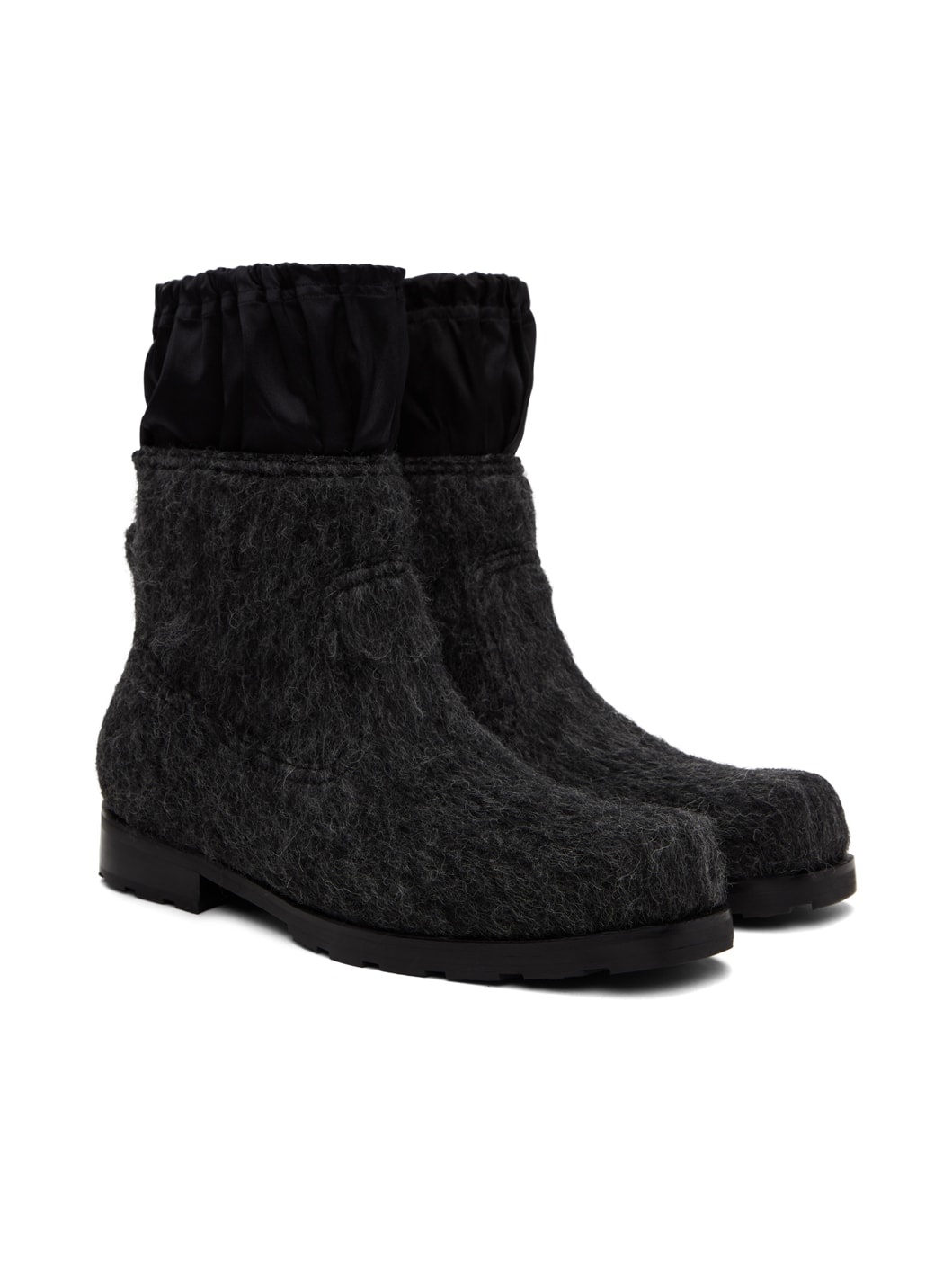 Gray Brushed Chelsea Boots - 4