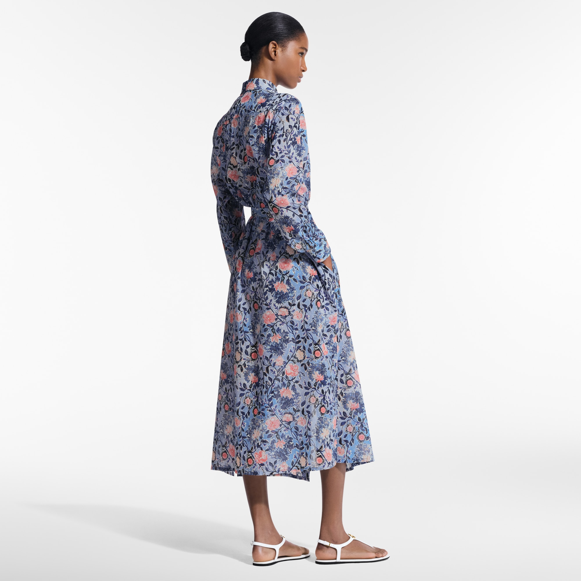 Floral Vine Shirt Dress - 3