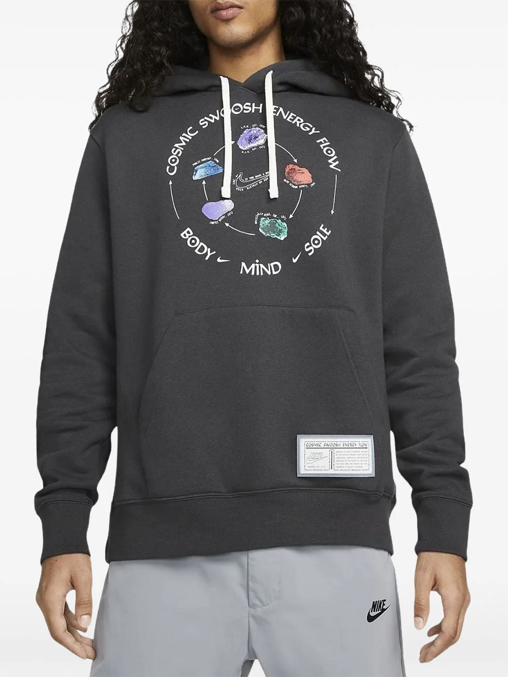 graphic pullover hoodie - 1