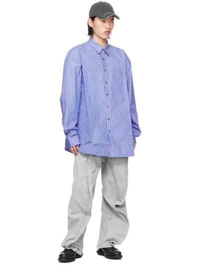 Y/Project Blue Scrunched Shirt outlook
