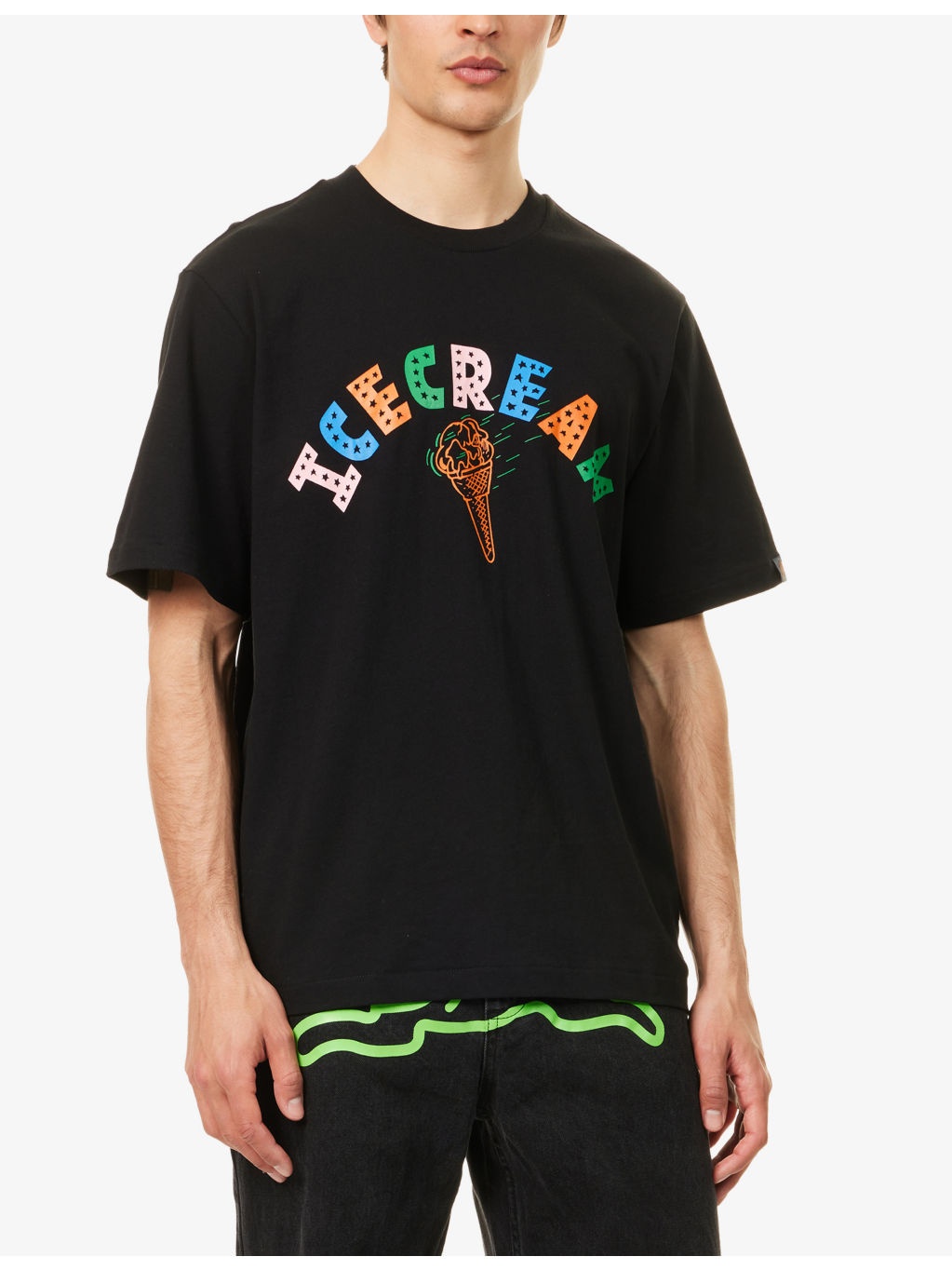 Icecream Cone Graphic-Print Cotton T-shirt - 3