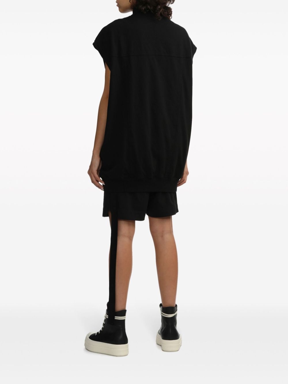 zip-up cotton vest - 4