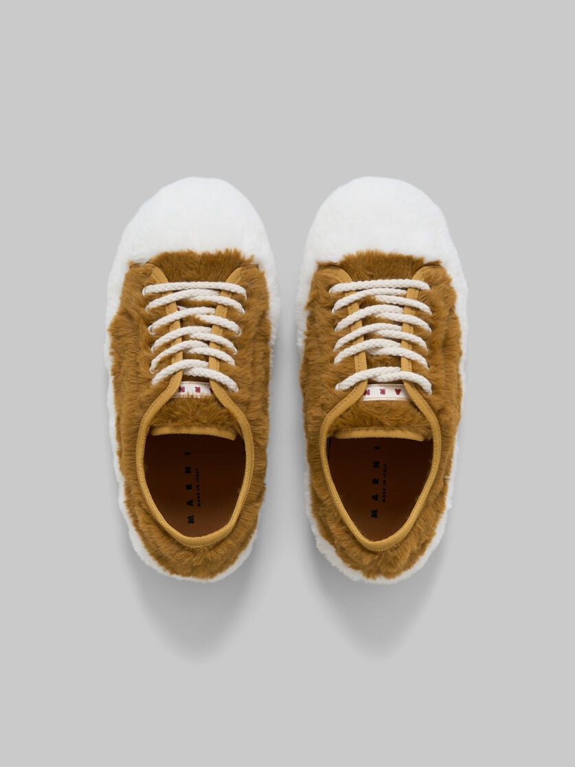 BEIGE TEDDY TENNIS SNEAKER - 4