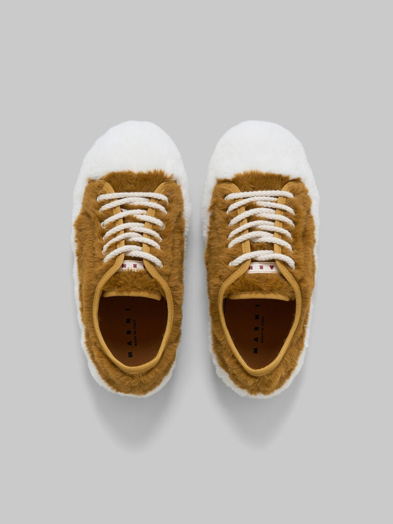 BEIGE TEDDY TENNIS SNEAKER 4