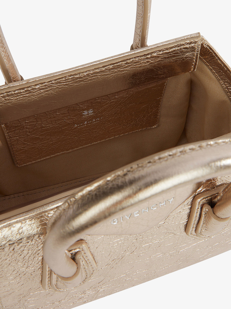 ANTIGONA TOY BAG IN LAMINATED LEATHER 5