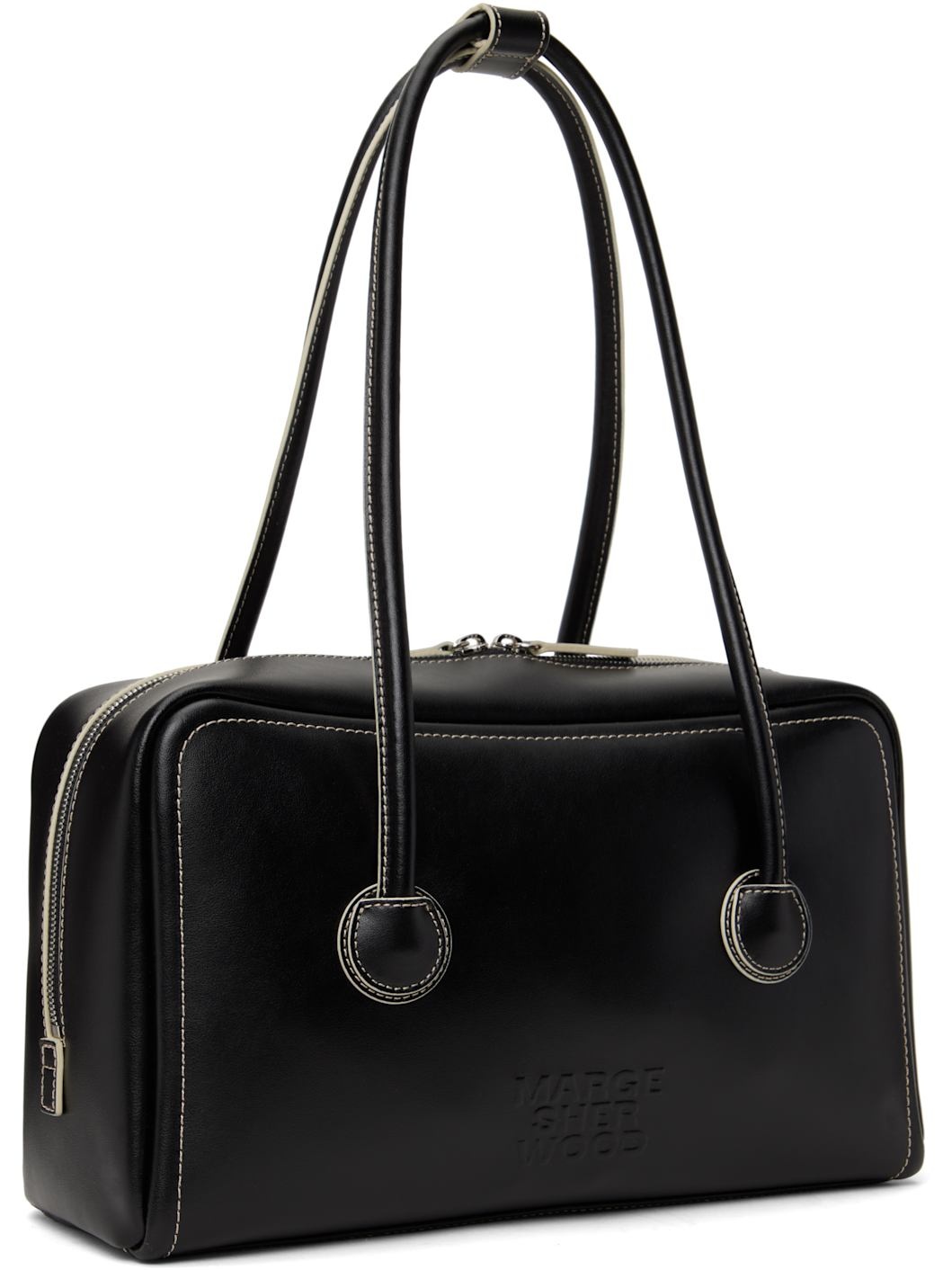 Black Soft Boston Bag - 2