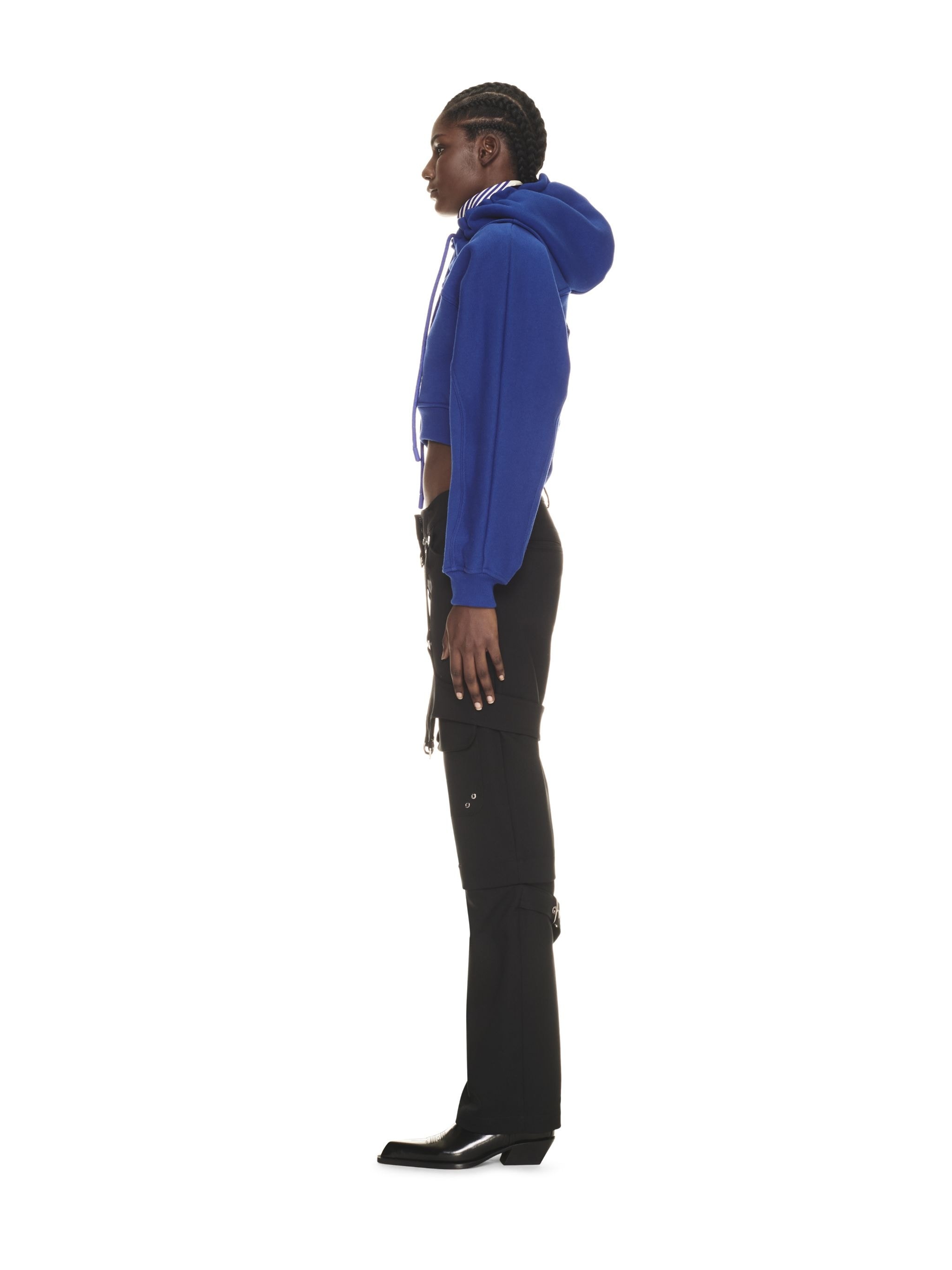 Off Stamp Round Crop Hoodie - 3