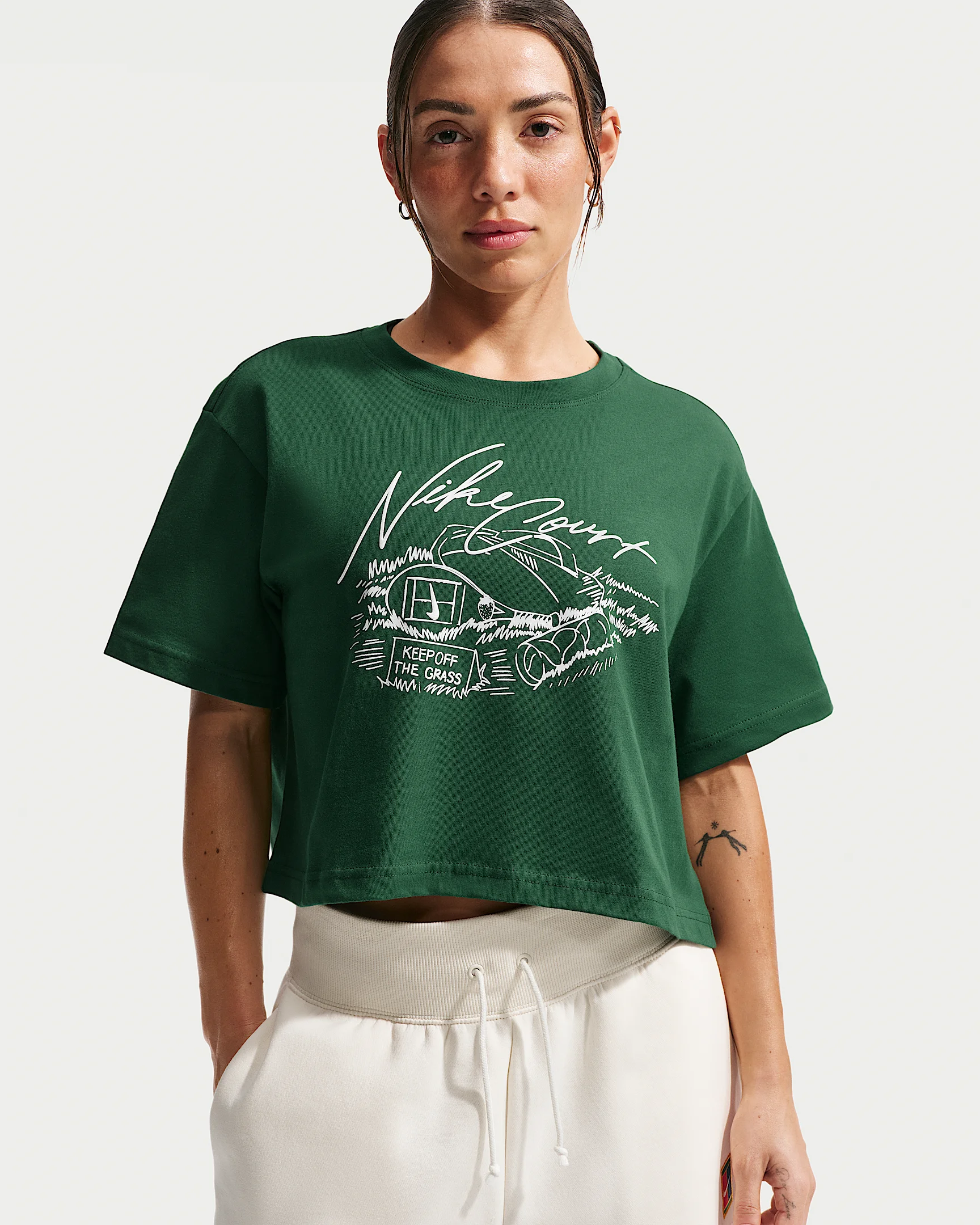 Nike Women's Cropped Tennis T-Shirt - 1