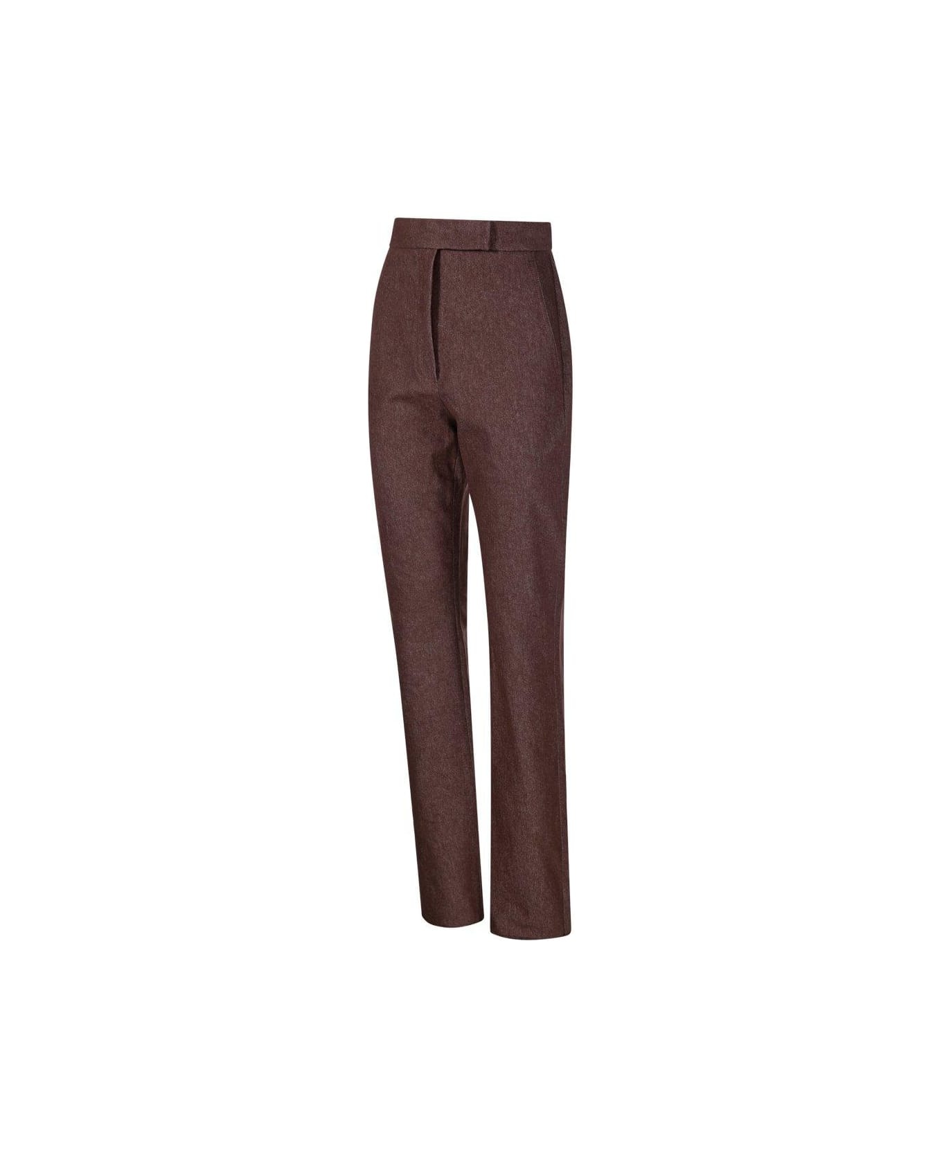 Button Detailed Straight-leg Trousers - 3