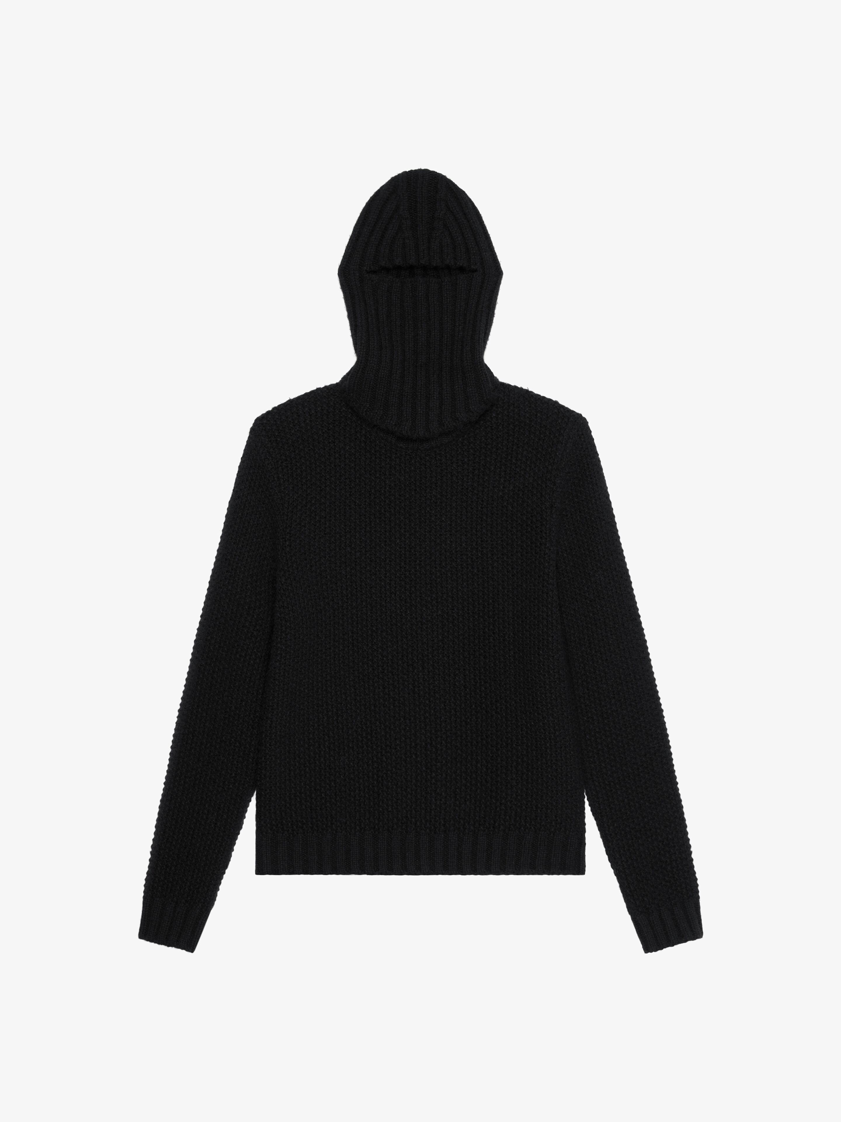 Givenchy SWEATER IN BLENDED WOOL WITH BALACLAVA | REVERSIBLE
