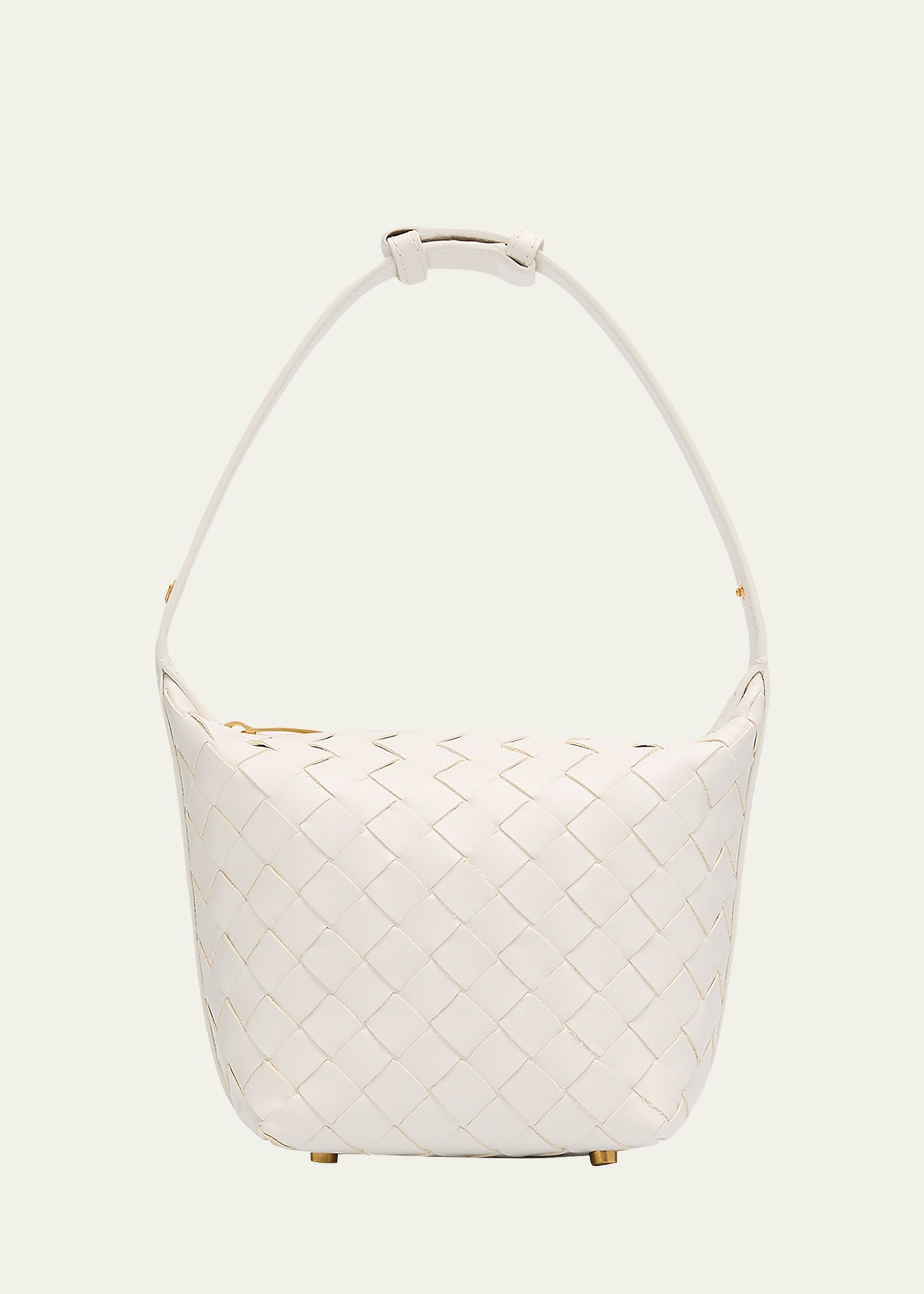 【関税込み】Bottega Veneta ホワイト Candy Wallace バッグ Bottega Veneta: White Candy Wallace Bag | SSENSE