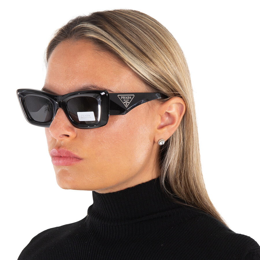 Prada Dark Grey Cat Eye Ladies Sunglasses PR 13ZS 1AB5S0 50 - 2