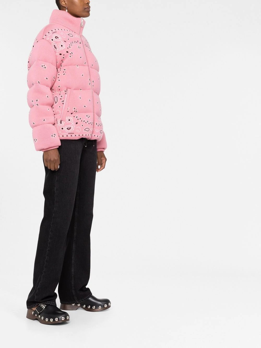 Bandana jacquard puffer jacket - 6