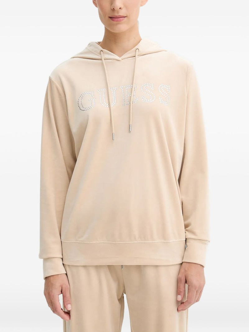 logo-embellished hoodie 1