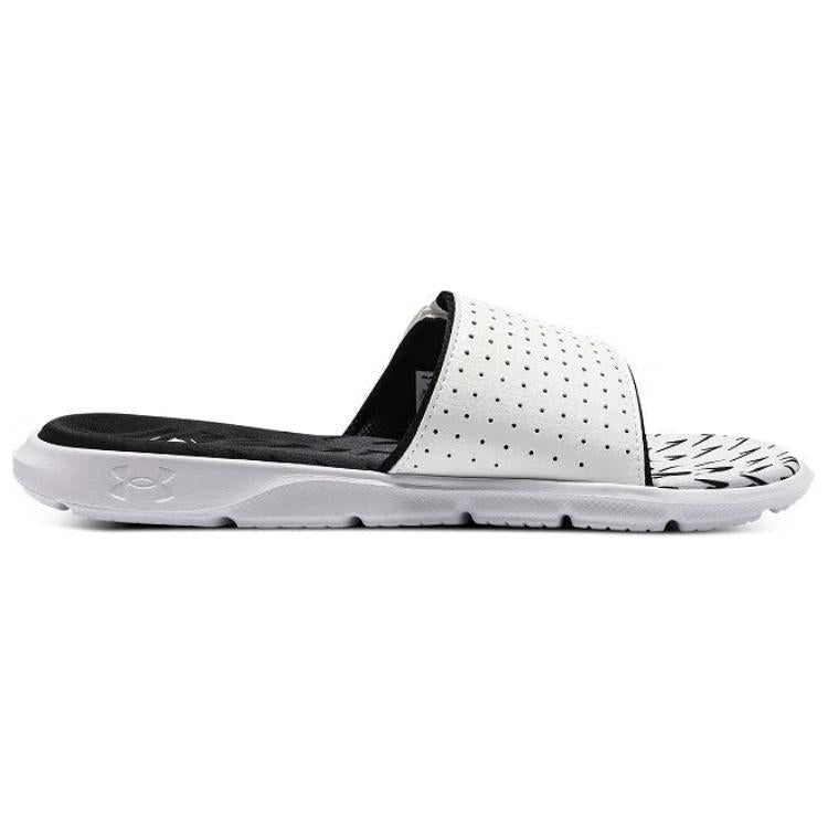 Under Armour Mercenary Slippers 'White Black' 3027252-100 - 2