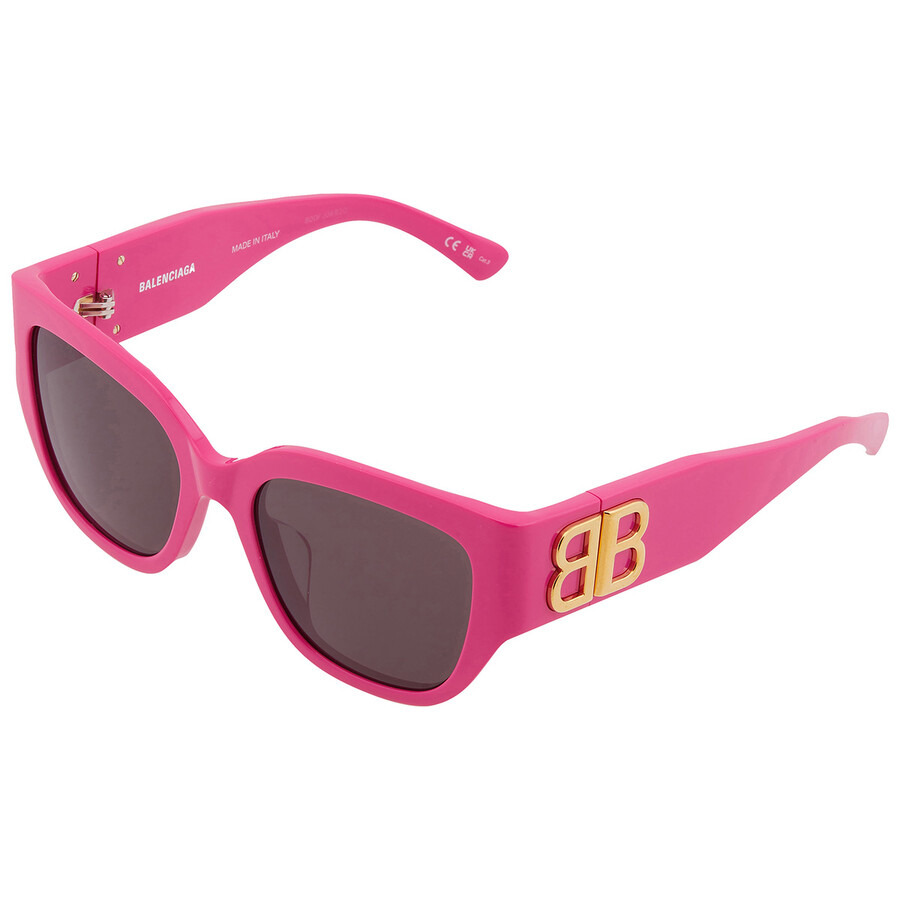Balenciaga Grey Square Ladies Sunglasses BB0323SK 005 55 - 3