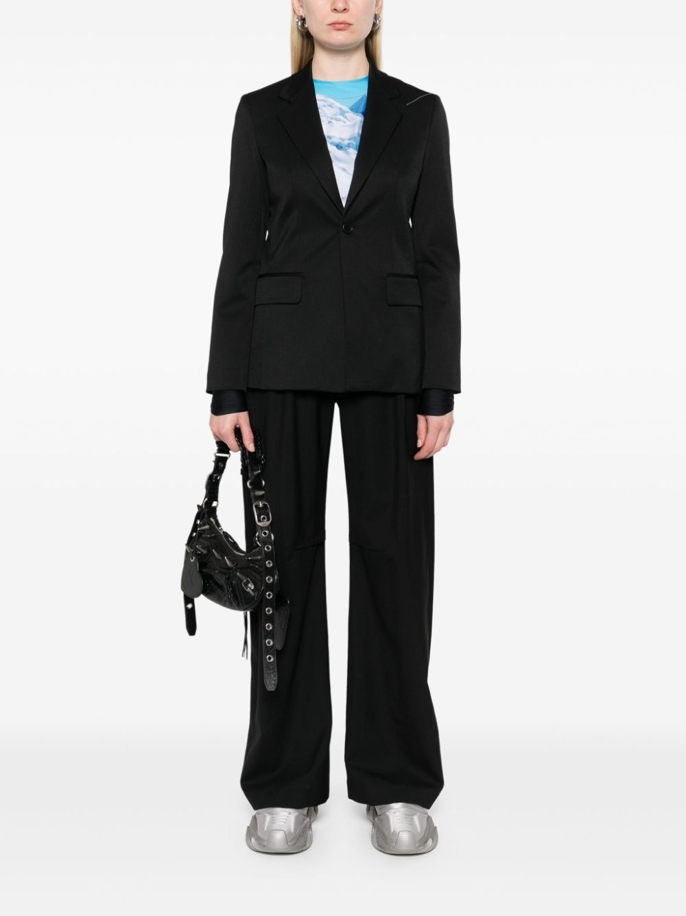cut-out detailed blazer - 2