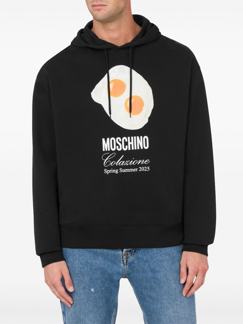 Moschino printed hoodie outlook
