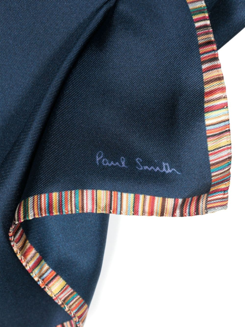 Signature Stripe silk pocket square - 2