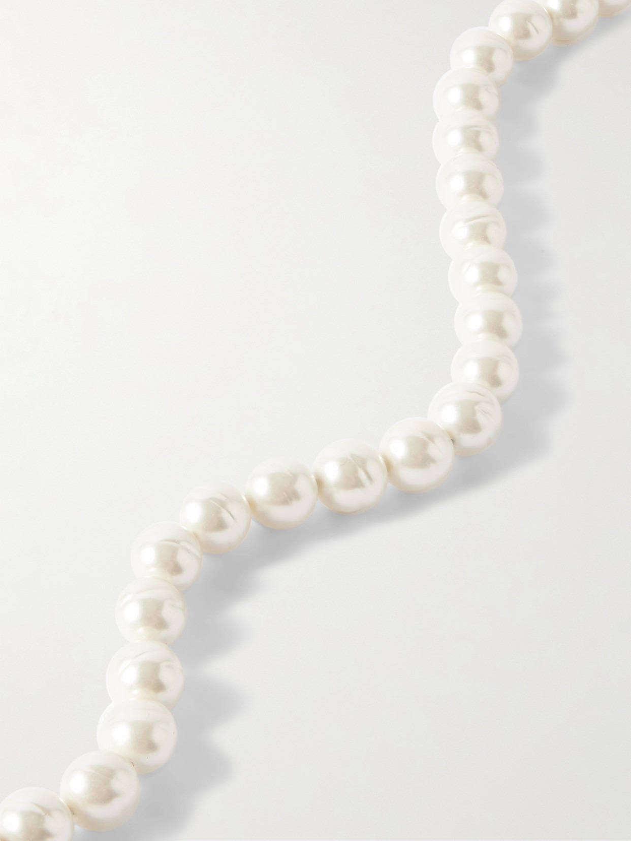 Gold-tone, Faux Pearl And Enamel Necklace - 3