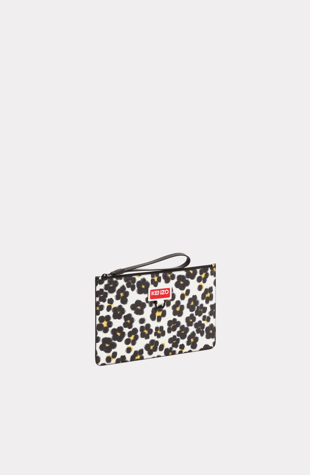'Hana Leopard' large clutch bag - 1