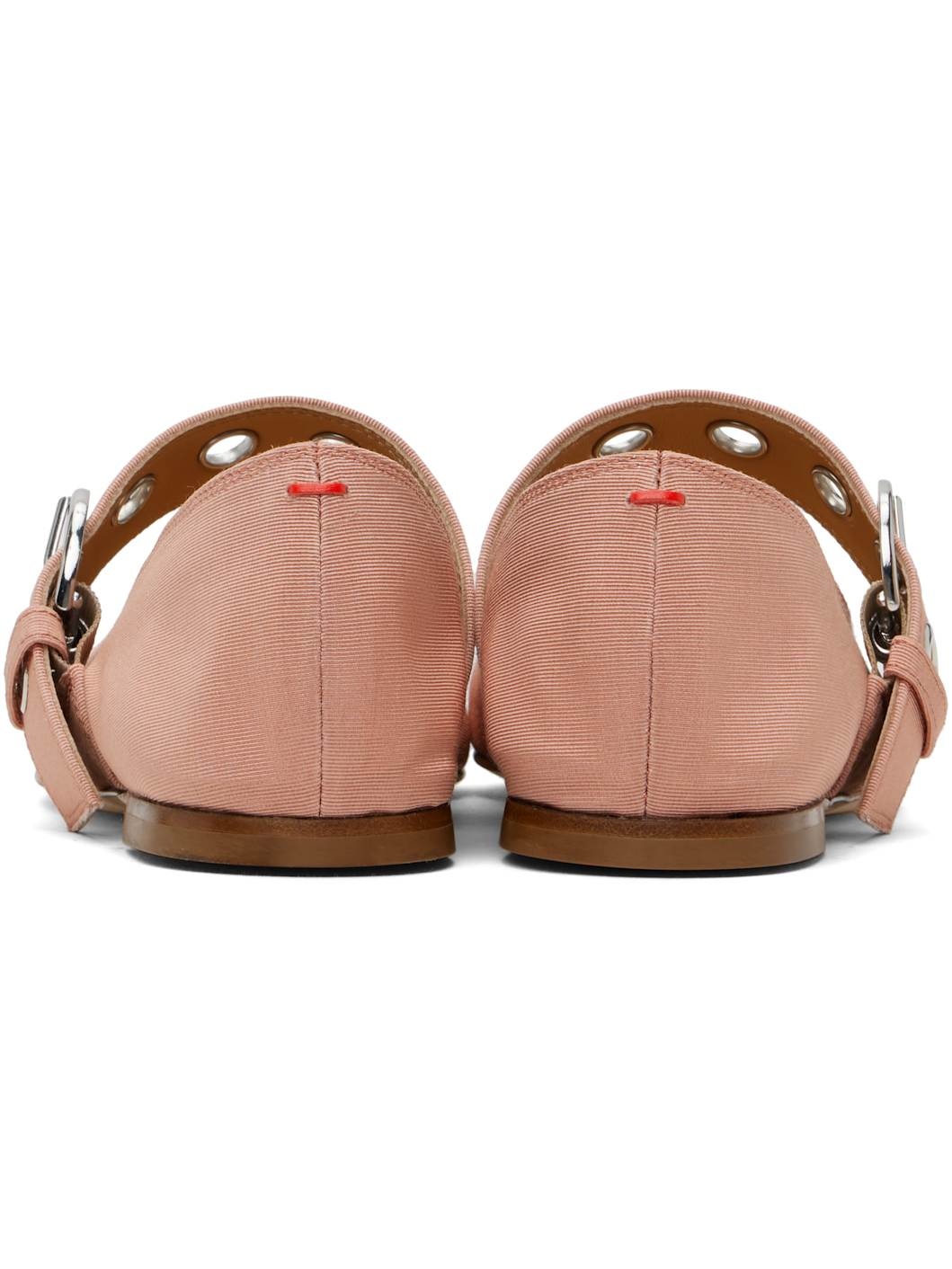 Pink Uma Eyelet Ballerina Flats - 2