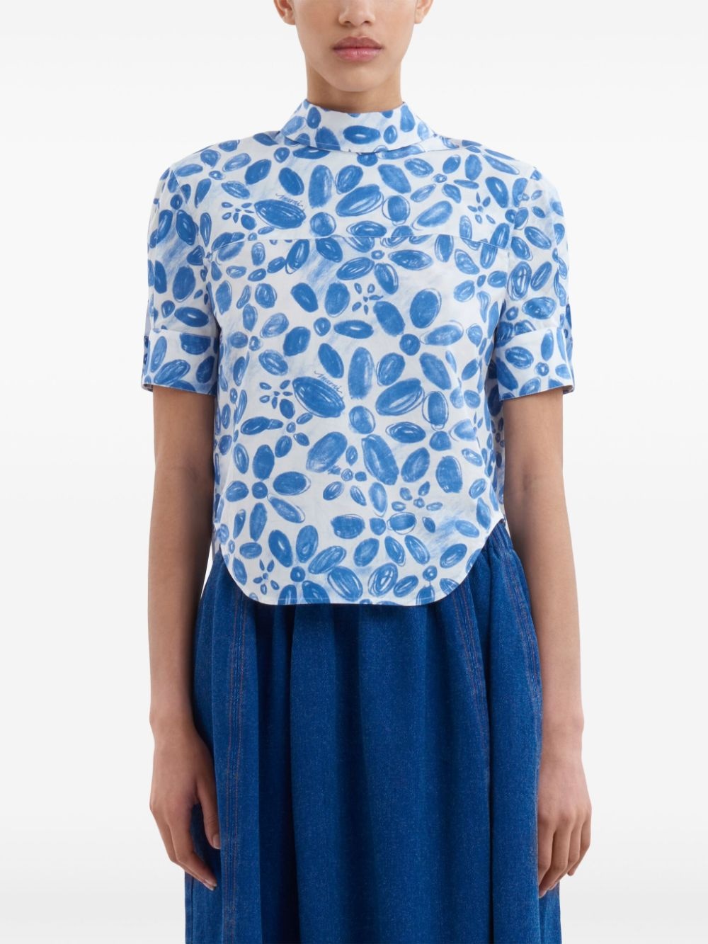 patterned short-sleeve shirt - 3