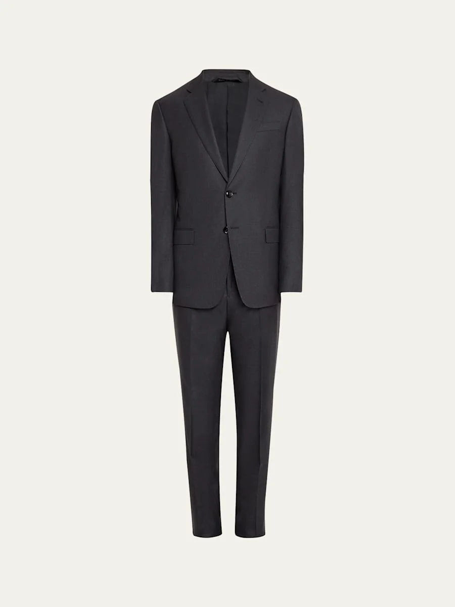 Mne's Basic Wool Two-Piece Suit - 1