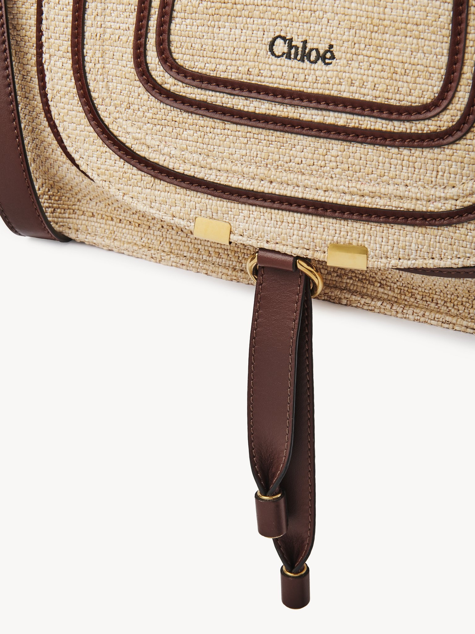 SMALL MARCIE BAG IN RAFFIA-EFFECT FIBERS - 7
