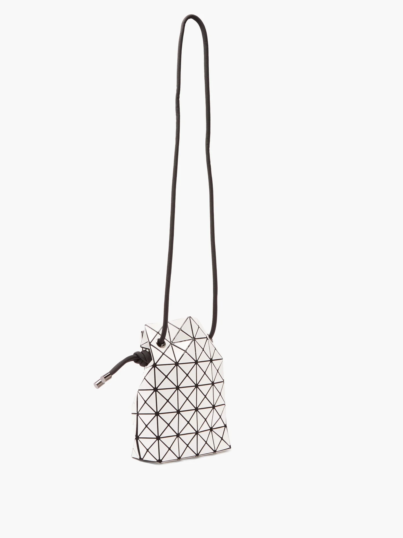 Wring drawstring PVC bucket bag - 4