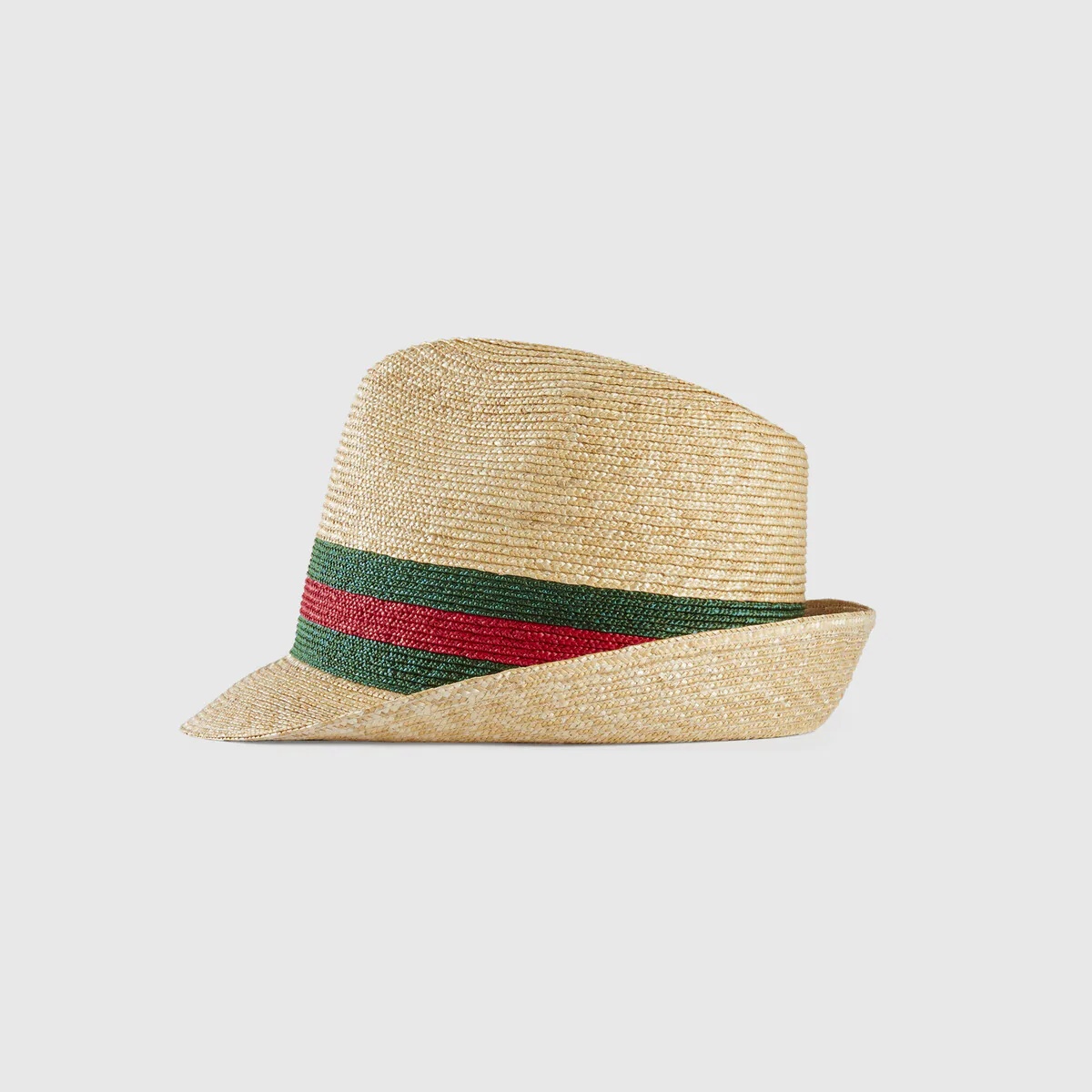 Woven straw bucket hat - 1