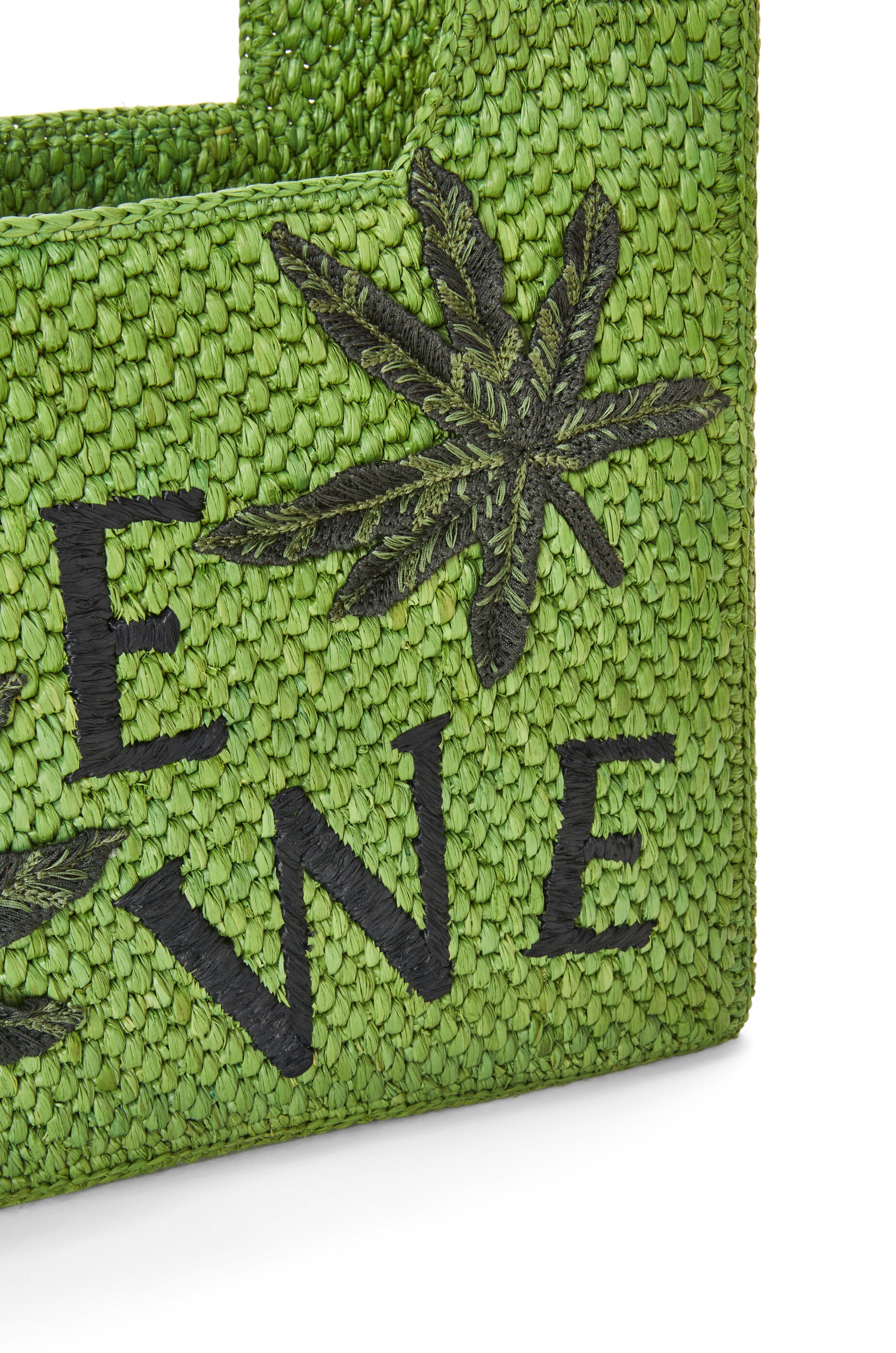 Leaf LOEWE Font Tote in raffia 7