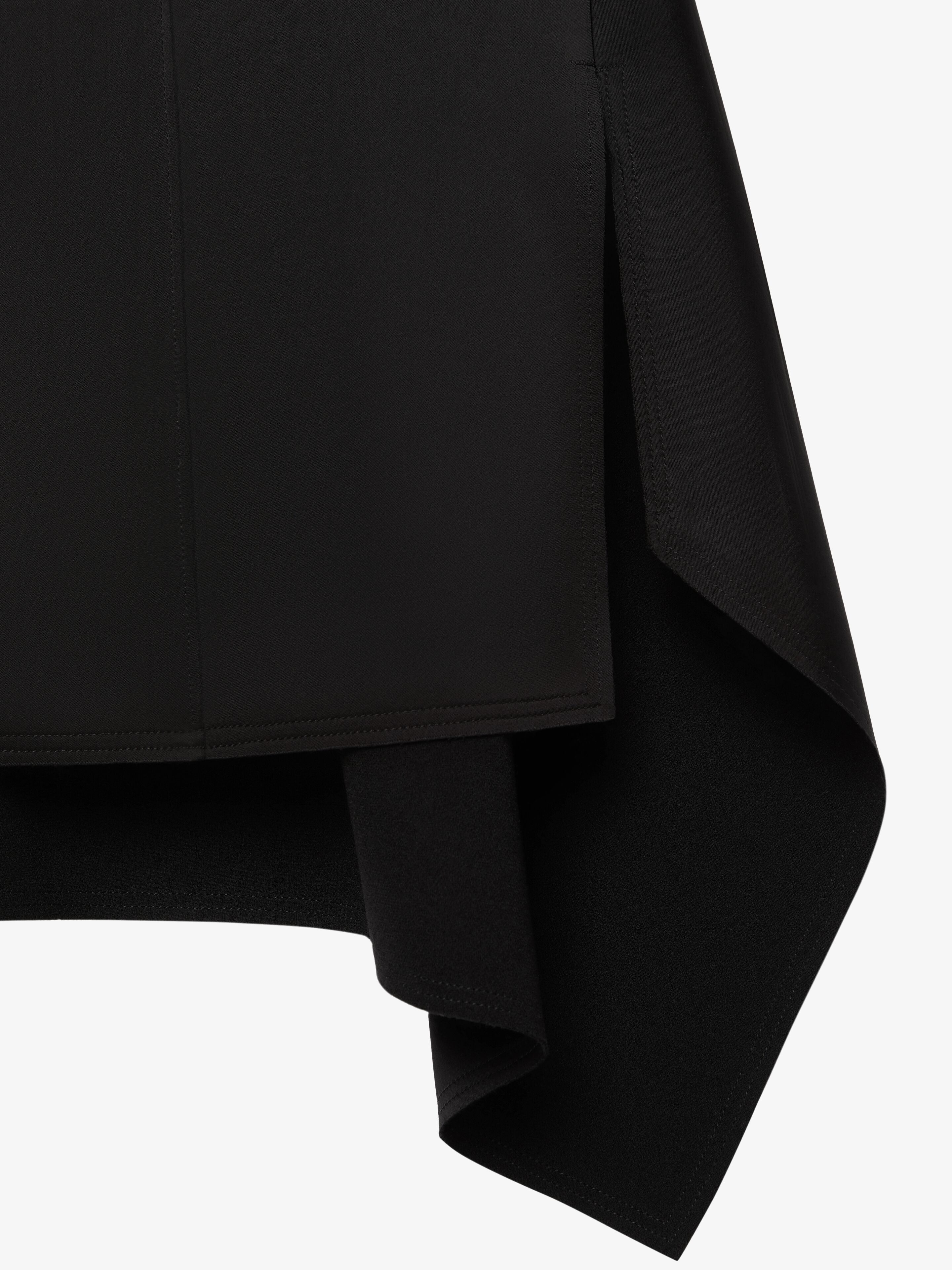PEPLUM SKIRT IN TECHNICAL FIBRE - 5