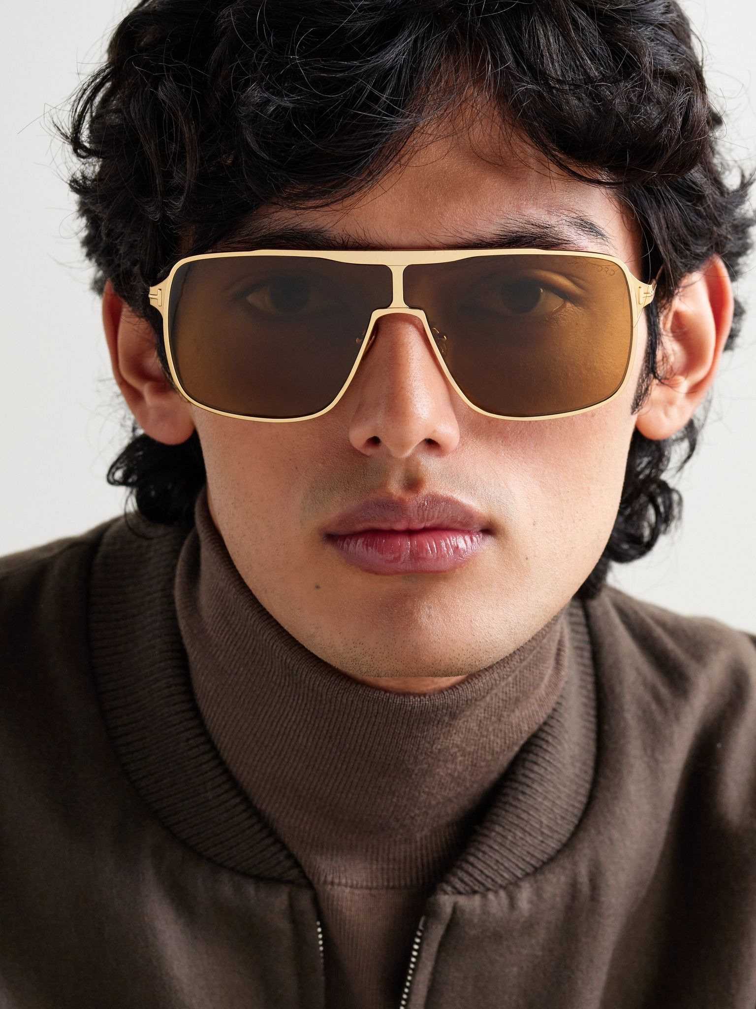 Zappa D-Frame Gold-Tone Sunglasses Gold - 2