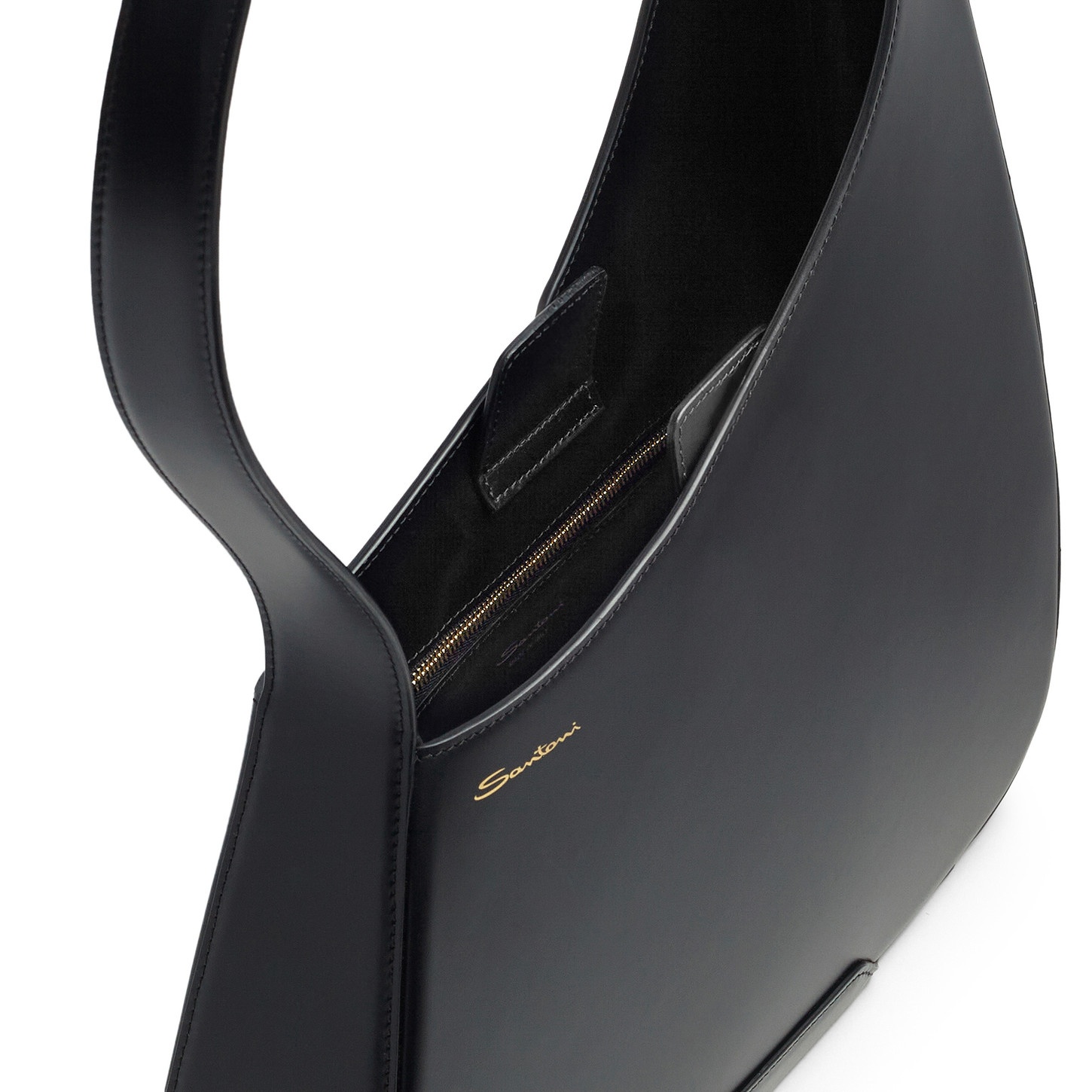 Black leather The Pluto Hobo shoulder bag - 3