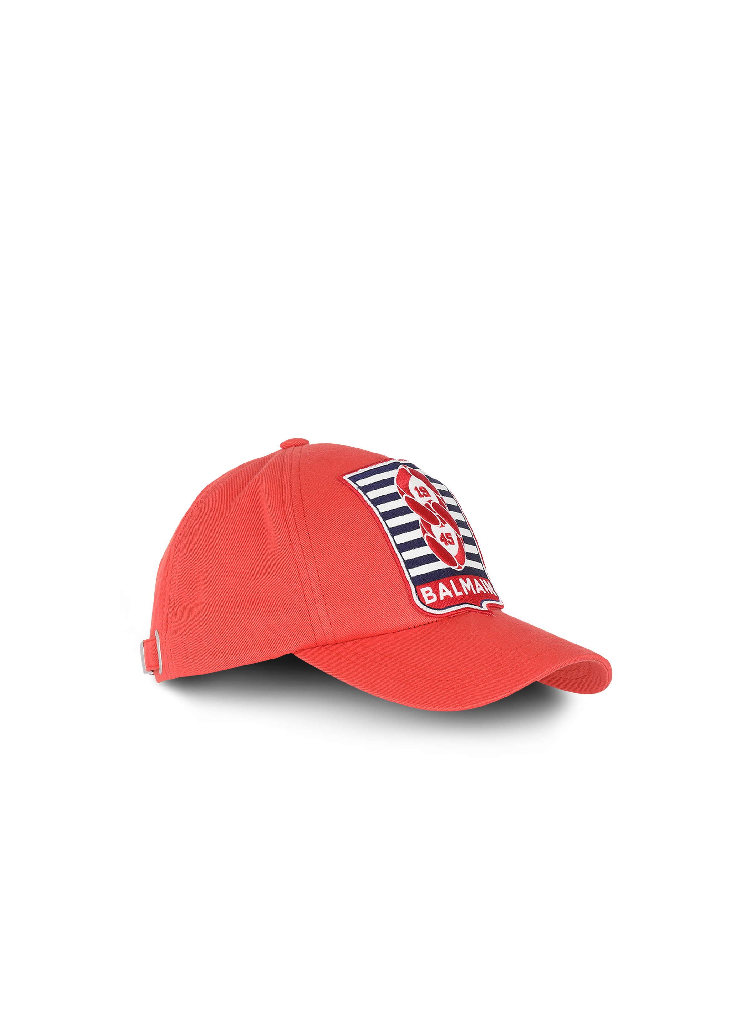 HIGH SUMMER CAPSULE - Cotton cap with Balmain monogram badge - 3