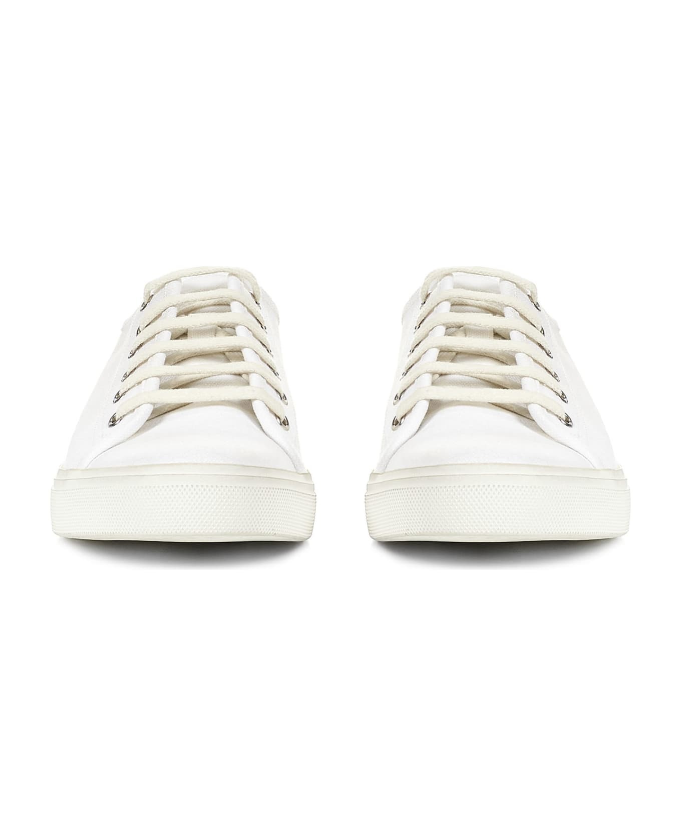 White Canvas Malib Sneakers - 2