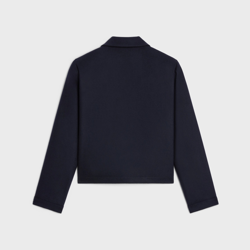 CELINE shirt with Claudine collar in cashmere flannel outlook