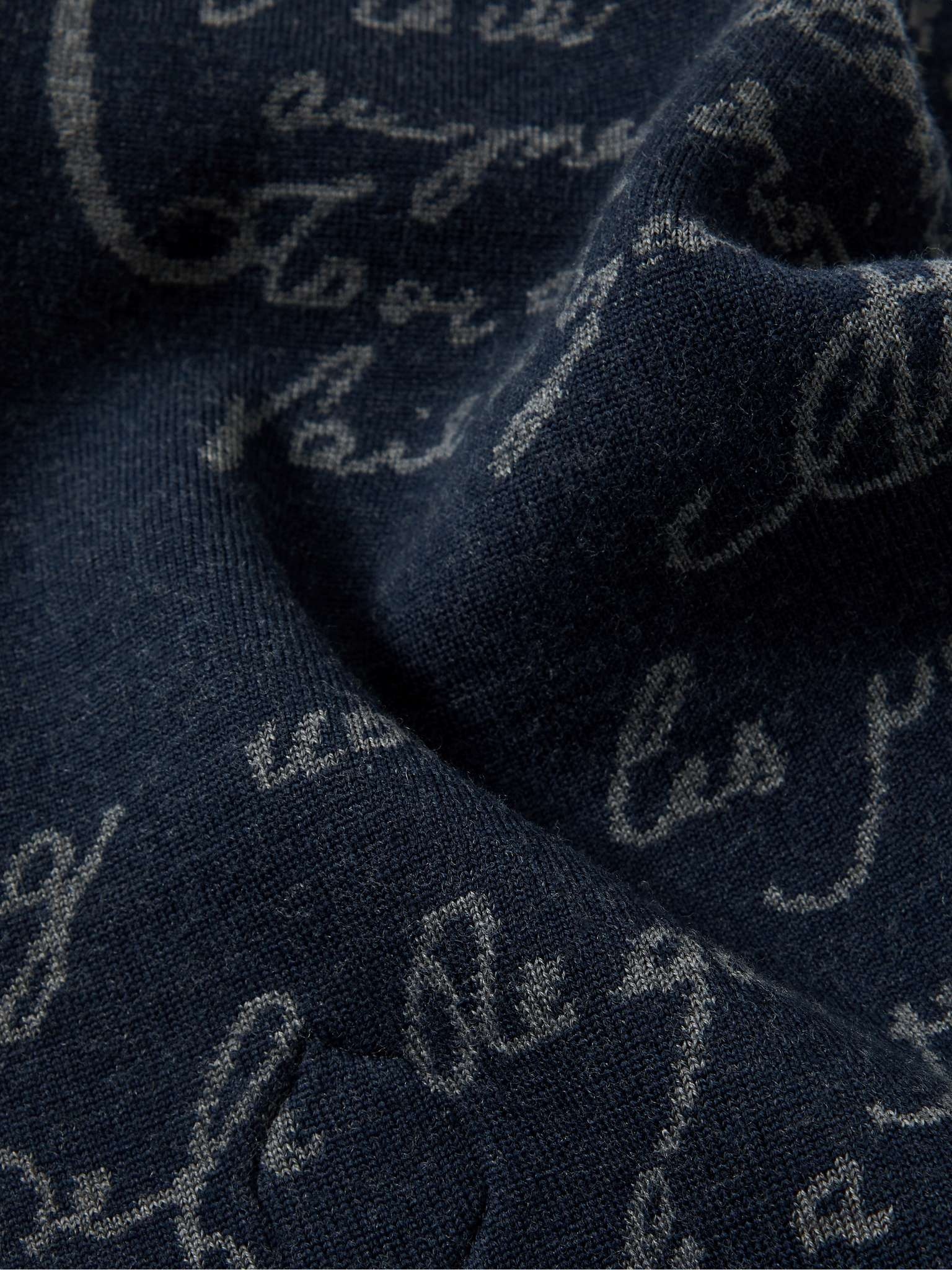 Scritto Wool-Blend Jacquard Scarf - 3