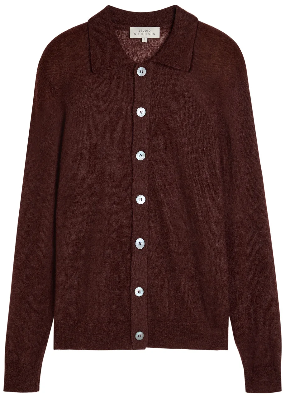 Studio Nicholson Hamto Mohair-blend Cardigan - 1