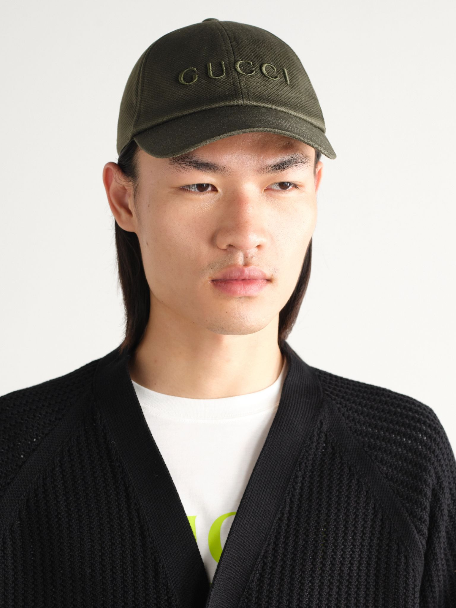Logo-Embroidered Cotton-Blend Canvas Baseball Cap Green - 2
