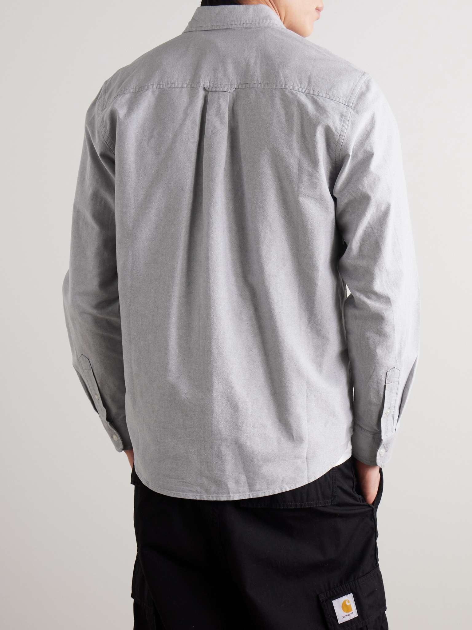 Button-Down Collar Logo-Embroidered Cotton Oxford Shirt - 5