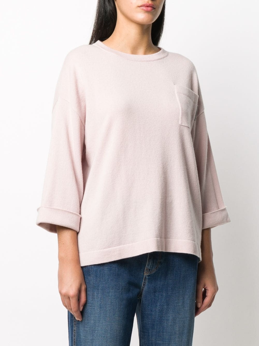 cashmere slouched jumper - 3