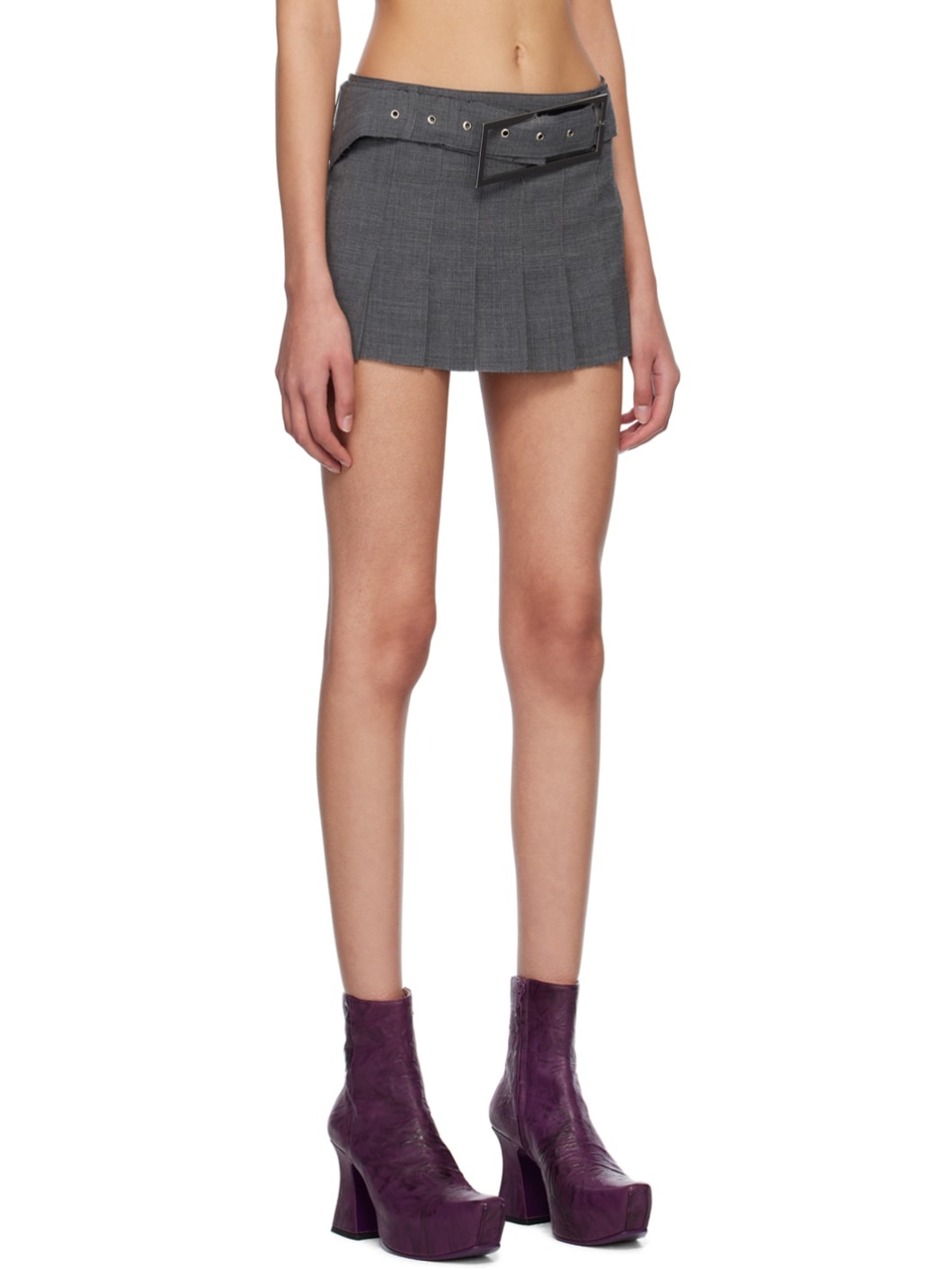 Gray Nimue Miniskirt - 2