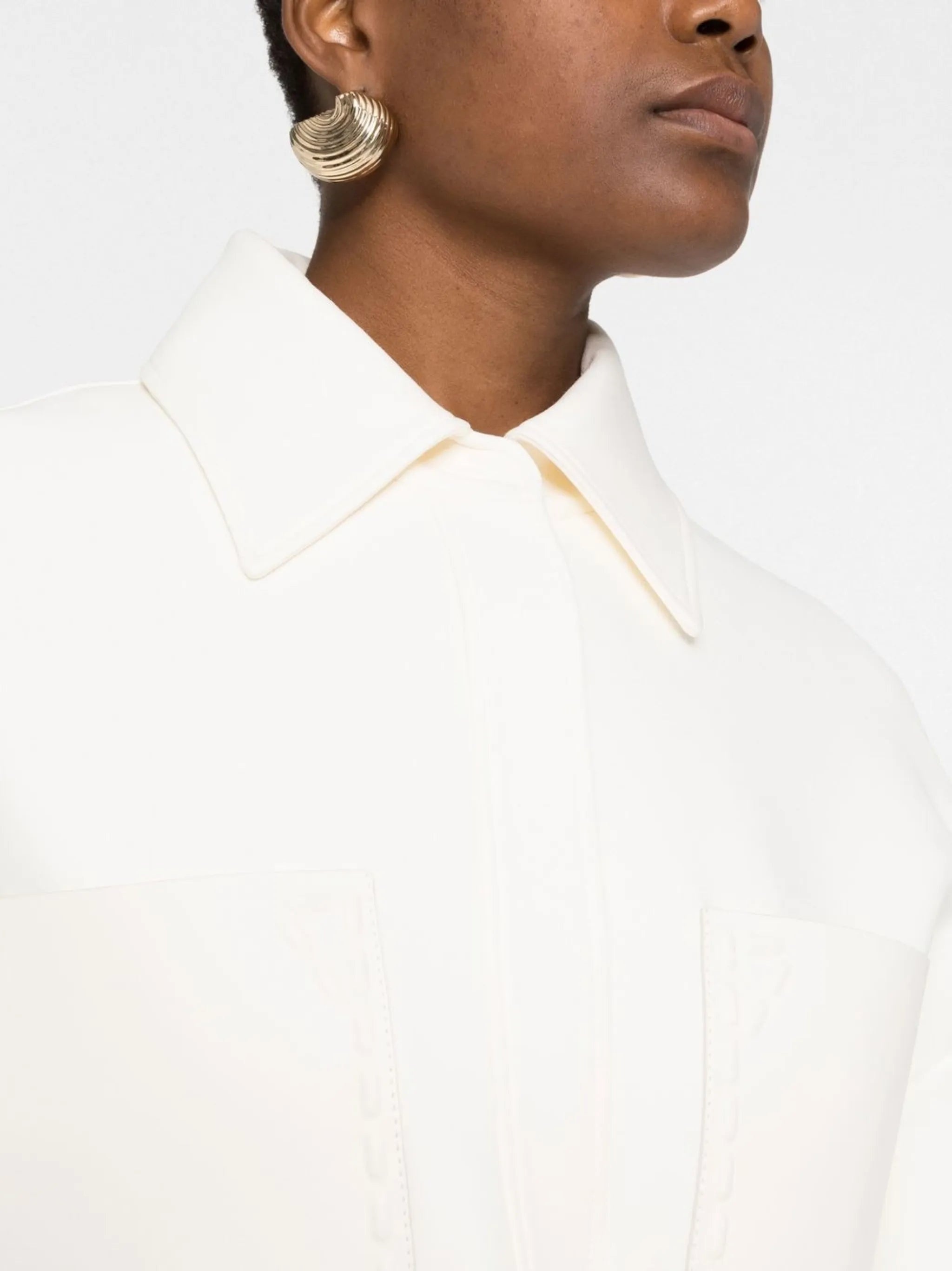 Logo-buckle Fitted Jacket - 5