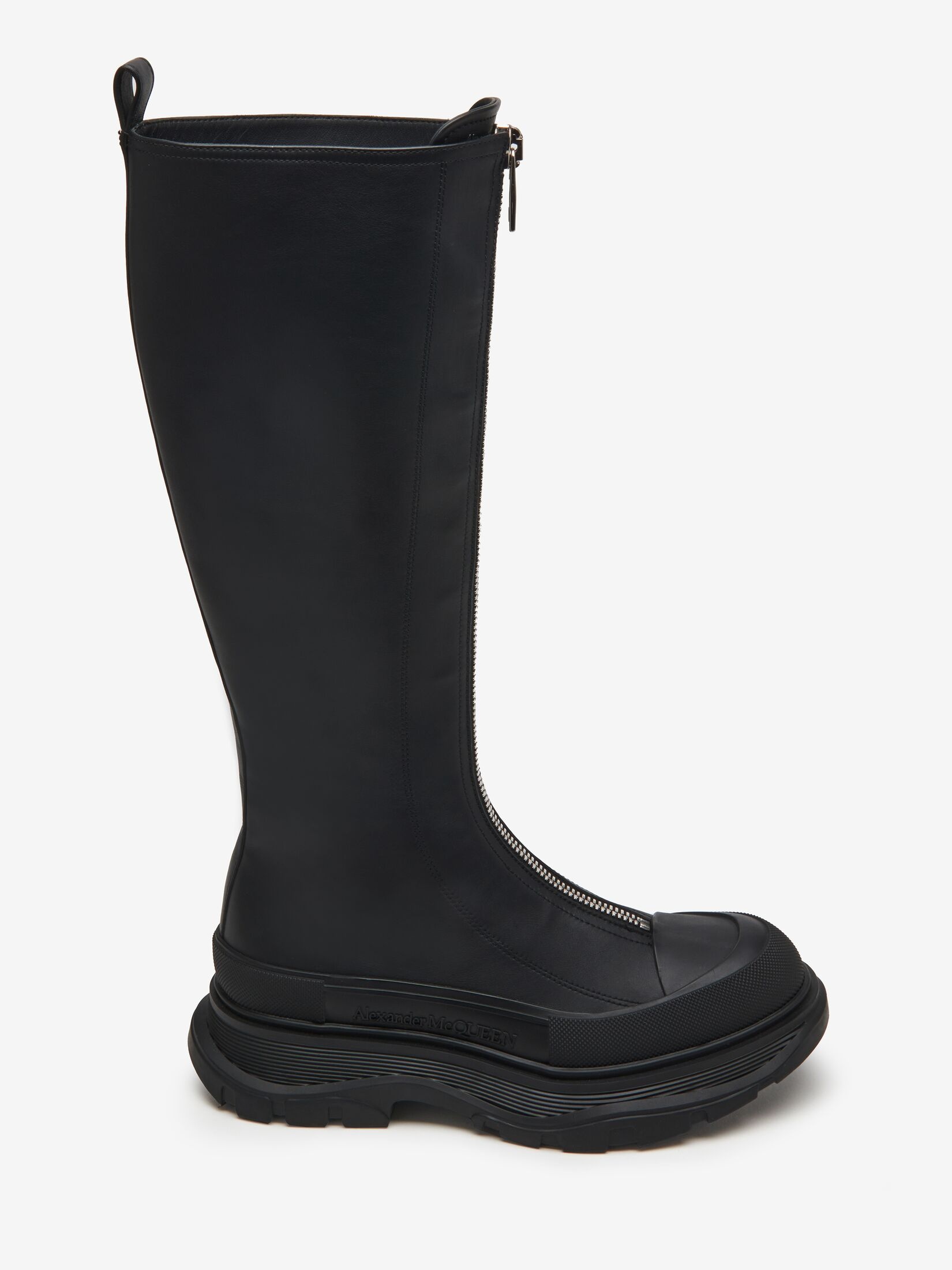 Women's Tread Slick Zip Boot in Black - 1