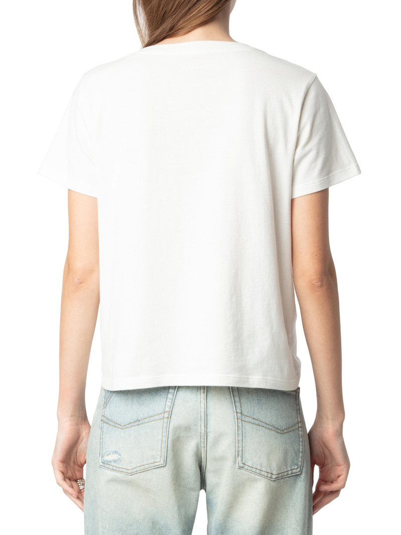 Women's Alys Cotton Jersey Heart Strass T-Shirt - Judo 5