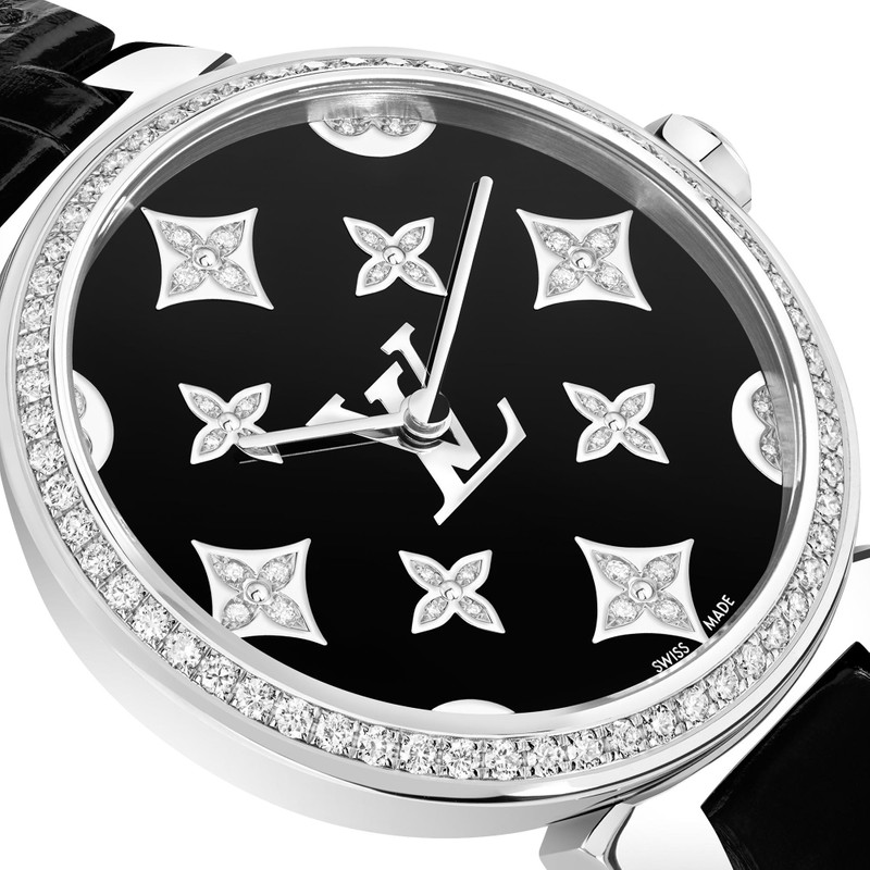 Tambour Slim Monogram Dentelle Black 28MM 6