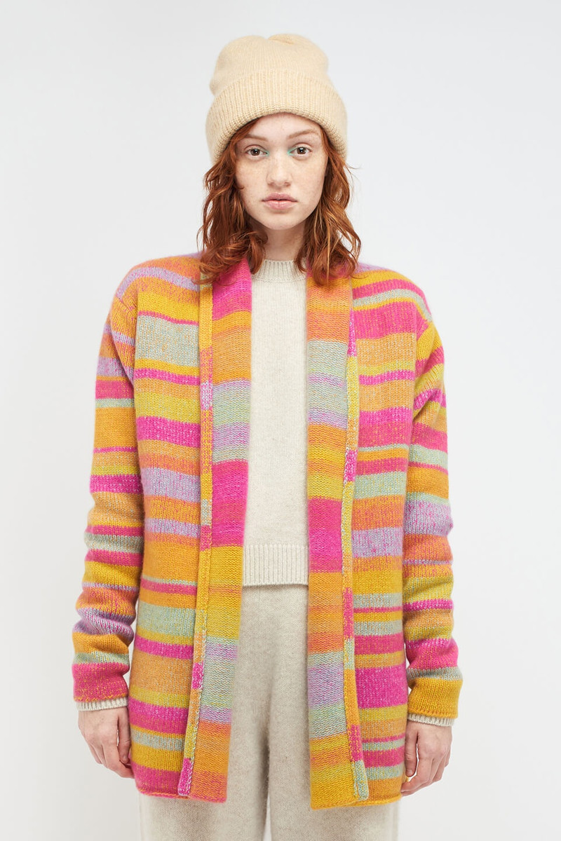 The Elder Statesman STRIPE ITALY SMOKING JACKET outlook